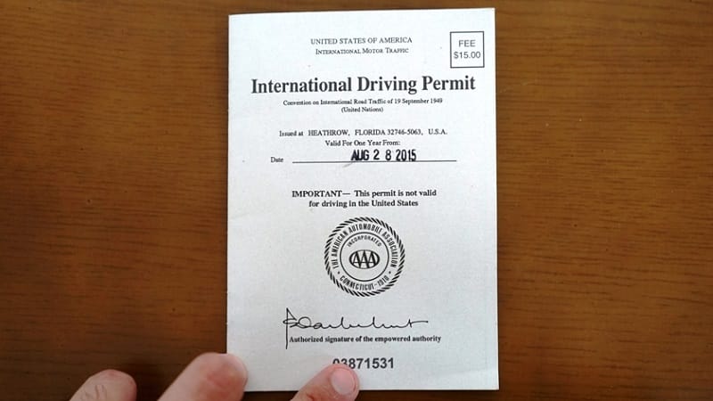 अंतर्राष्ट्रीय ड्राइविंग परमिट