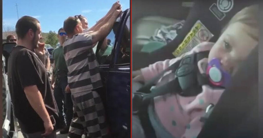 कैदियों ने कार के अंदर फंसे 1 साल के बच्चे को बचाया