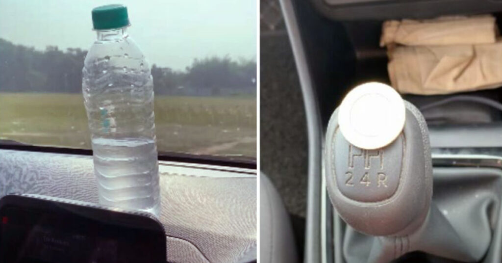 सिक्का और पानी की बोतल का उपयोग कर टाटा पंच कंपन परीक्षण