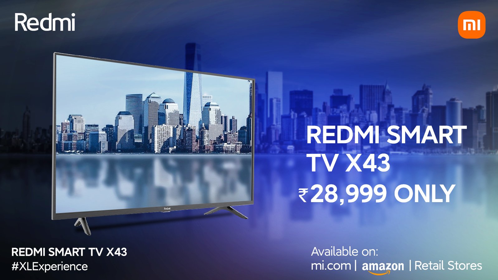Redmi 43-इंच स्मार्ट एलईडी टीवी X43q