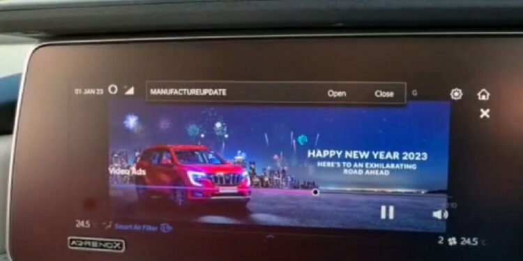 महिंद्रा XUV700 नए साल का संदेश