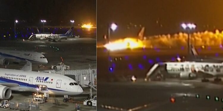 देखें: वह क्षण जब टोक्यो के हानेडा हवाई अड्डे पर जापान एयरलाइंस के विमान में आग लग गई