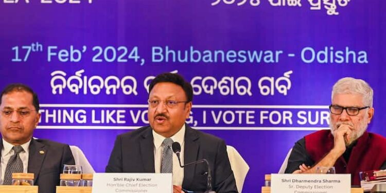ईसीआई 'पूरी तरह से तैयार' है: लोकसभा चुनाव 2024, ओडिशा विधानसभा चुनाव पर सीईसी राजीव कुमार