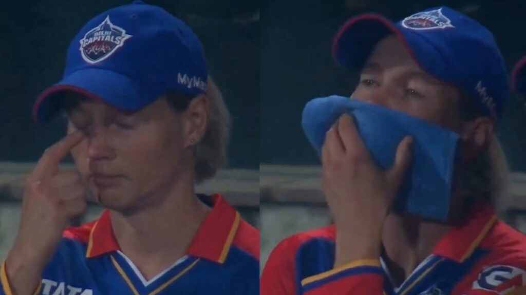 कप्तान मेग लैनिंग अपने आँसू रोकने में विफल रहीं क्योंकि दिल्ली कैपिटल्स लगातार दूसरा WPL फ़ाइनल हार गई - देखें