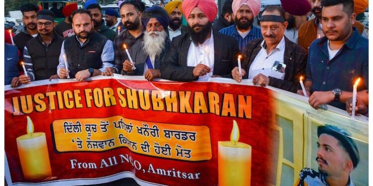 किसानों के विरोध प्रदर्शन के दौरान मारे गए शुभकरण सिंह के शव परीक्षण में 'बंदूक' से चोट की ओर इशारा: रिपोर्ट