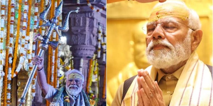पीएम मोदी ने काशी विश्वनाथ मंदिर का दौरा किया, 'भारत की प्रगति के लिए महादेव का आशीर्वाद' मांगा - PICS