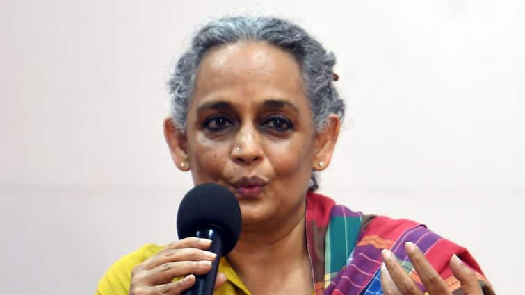 Arundhati Roy UAPA Case Congress Shiv Sena UBT CPI BJP War Of Words After Delhi LG Approves Prosecution 2010 Speech Arundhati Roy Prosecution Sparks Debate, Oppn Questions