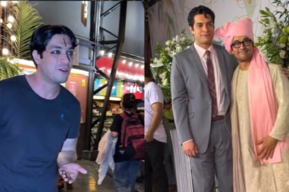 Aamir Khan's son Junaid seen in a different style outside Prithvi Theatre, still wearing make-up... - India TV Hindi