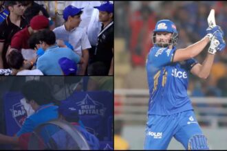 DC vs MI: Fan injured by Tim David's six, ball hits him on the face - India TV Hindi