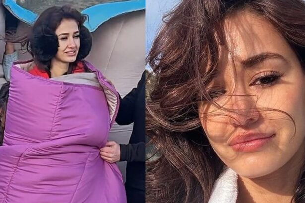Disha Patani was seen shooting in Italy, her condition worsened due to cold, so she had to cover herself with a blanket.