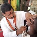 During the election campaign in Rameshwaram, a candidate became a barber for a day, see VIDEO - India TV Hindi