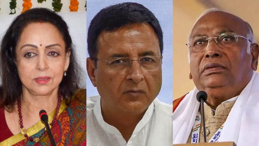 Election Commission strict regarding controversial statement on Hema Malini, notice to Surjewala and Kharge - India TV Hindi