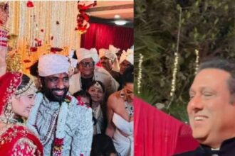 Govinda expressed his displeasure on the marriage of niece Aarti Singh, the actor came to give blessings, added charm to the gathering.