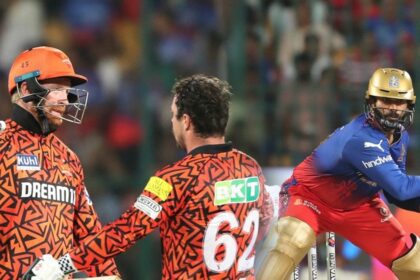 Hyderabad won in record breaking match, Karthik's stormy innings went in vain