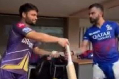 I swear on you, Rinku Singh broke Kohli's bat, Virat got angry