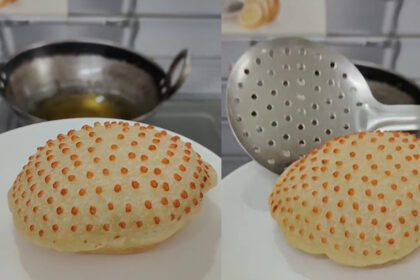 Is there ever a ditch full of holes?  This new way of rolling puri is popular on social media - India TV Hindi