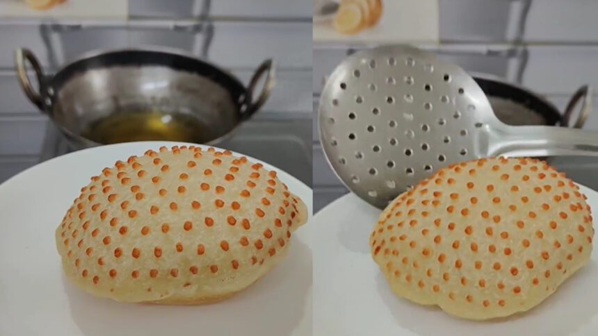 Is there ever a ditch full of holes?  This new way of rolling puri is popular on social media - India TV Hindi
