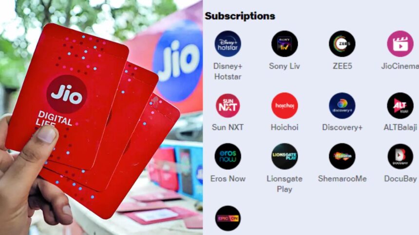 Jio's cheap entertainment plan, subscription of 12 OTT apps will be available for less than Rs 150 - India TV Hindi