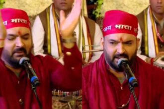 Kapil Sharma performed Jagrata of Mata by wearing red chola, video surfaced from Vaishno Devi - India TV Hindi