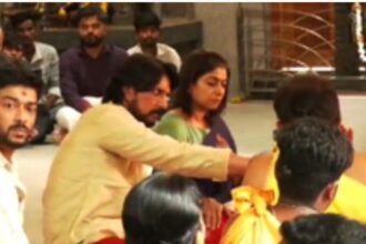 Kiccha Sudeep performed special puja in Hanuman temple, fans gathered to get a glimpse