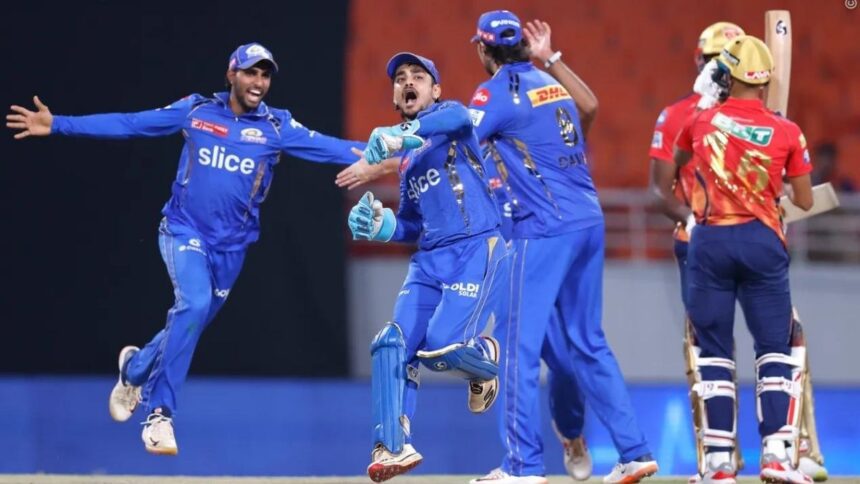 PBKS vs MI: Mumbai Indians' thrilling victory in the match that lasted till the last over, huge advantage in the points table - India TV Hindi