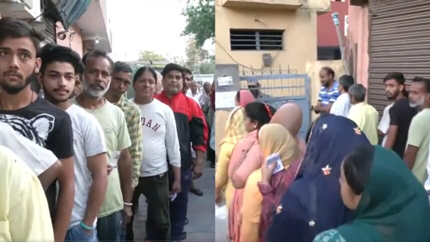 Positive news of voting: Crowd gathered to vote in Jammu, long queues at polling booth - India TV Hindi