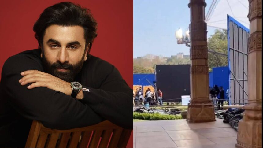Ranbir Kapoor will play Ram of 'Ramayana' on this grand set, first video of shooting surfaced - India TV Hindi