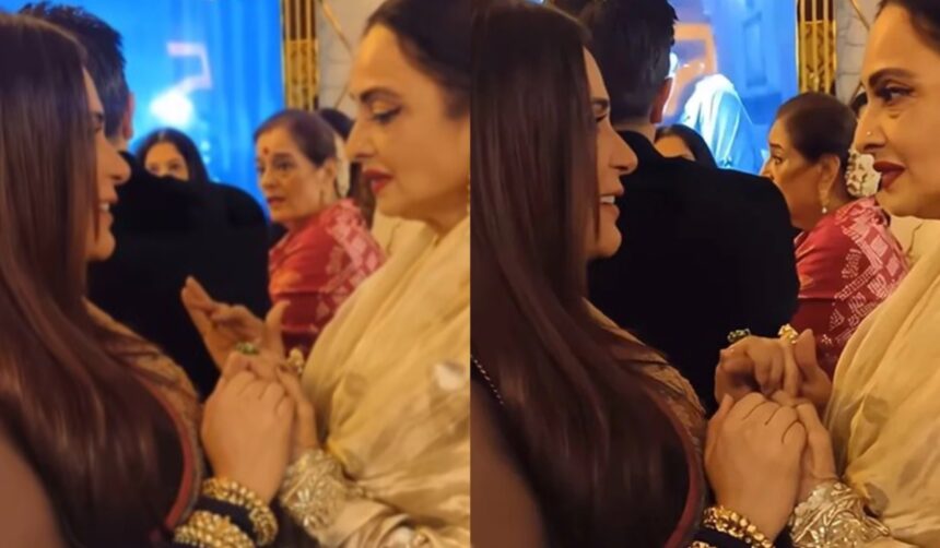 Rekha kissed Richa Chadha's baby bump, blessed her after the screening of Hiramandi - India TV Hindi