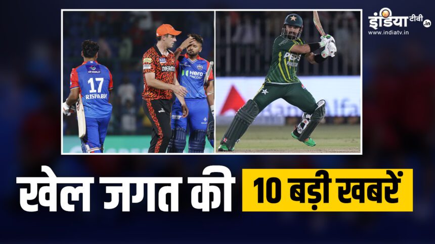 SRH beats Delhi Capitals by 67 runs, Mohammad Rizwan breaks Kohli's record;  Watch 10 big sports news - India TV Hindi