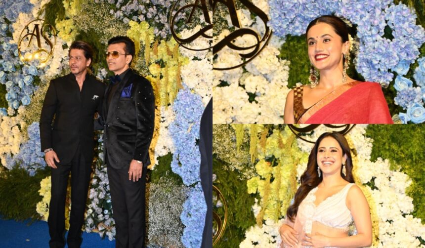 Shahrukh Khan dominates Anand Pandit's daughter's reception, stars gather at the party - India TV Hindi