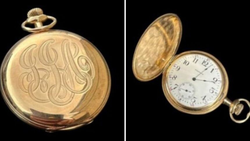 The gold pocket watch of a passenger of the Titanic ship which sank in the sea was auctioned, this is the price - India TV Hindi