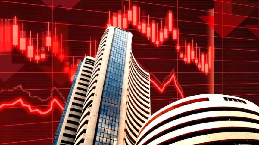 There was a brake on the ongoing rise in the stock market, Sensex fell by 609 points, Bajaj stocks fell - India TV Hindi