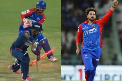 VIDEO: Lucknow batsman hit all four balls on Kuldeep's ball, could not open his account;  Clean bowled - India TV Hindi