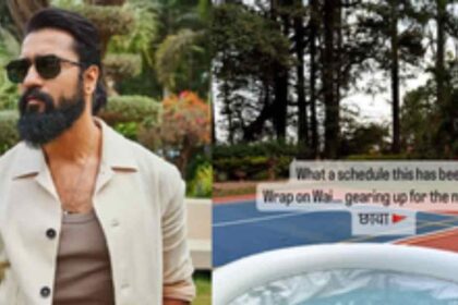 Vicky Kaushal shared pictures from the shooting set, the actor will soon be seen on screen, movie work is in full swing