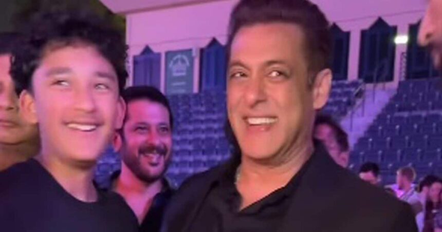 Video: Salman Khan seen with Sanjay Dutt's son in Dubai, Bhaijaan's tremendous bonding seen with Shahran