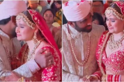 When Aarti Singh was crying at the time of farewell, husband Deepak Chauhan handled his bride like this - India TV Hindi