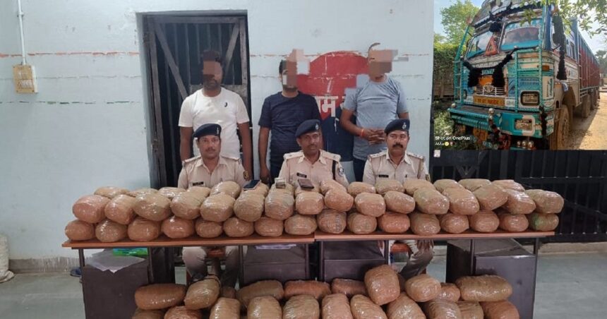 When the police stopped the truck loaded with ballast, it turned out to be a basement, the business was shocked. The police was surprised, the connection was from Odisha.