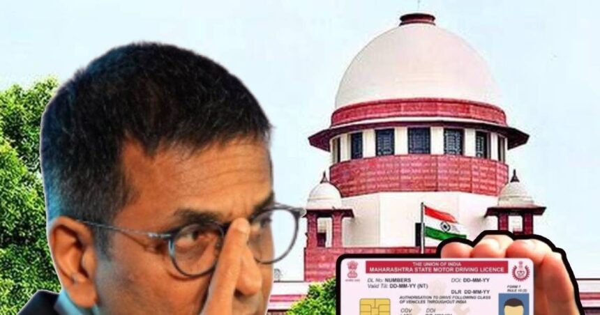 Will there be changes in driving license?  Center replied before the CJI bench