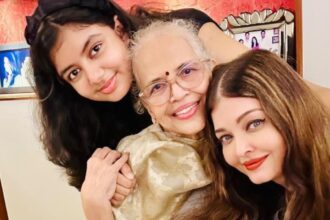 Aishwarya Rai celebrated her mother's birthday with daughter Aaradhya, was seen showering love on her grandmother - India TV Hindi