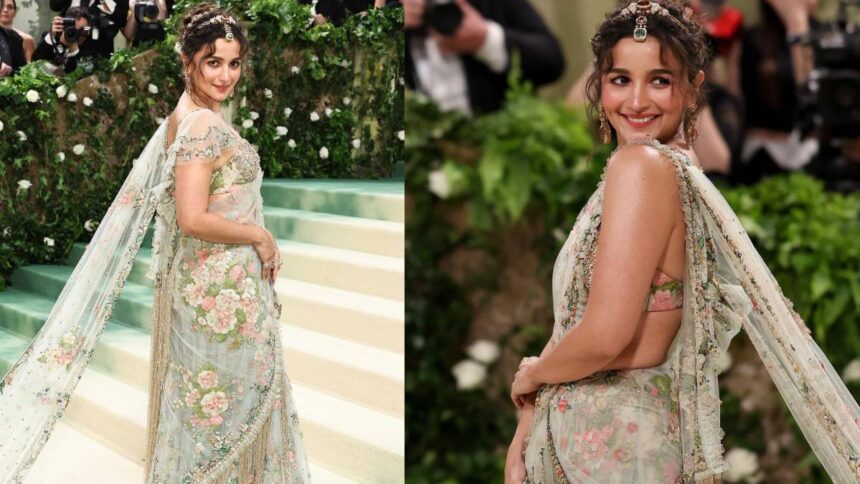 Alia Bhatt's special Met Gala saree was made in 1965 hours, 163 artisans worked together to do wonders - India TV Hindi
