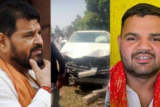 BJP MP Brij Bhushan Sharan Singh's son's convoy car met with an accident, 2 children died - India TV Hindi
