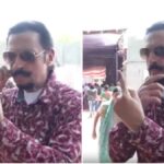 Bollywood's 'Badman' arrived to vote in a forceful manner, looked amazing while showing off his mustache - India TV Hindi