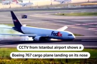 FedEx Airlines' Boeing 767 cargo plane's front landing gear fails, emergency landing - India TV Hindi