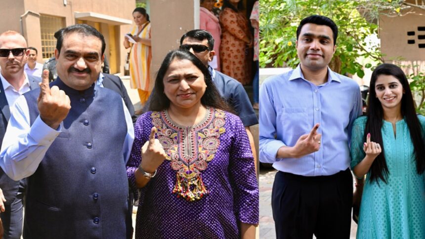 Gautam Adani and his family voted, said- every vote is the voice of our democracy - India TV Hindi