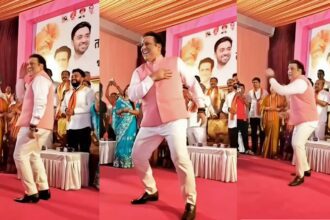 Govinda started dancing on stage in the middle of Lok Sabha election campaign, fellow leaders danced on the stage - India TV Hindi