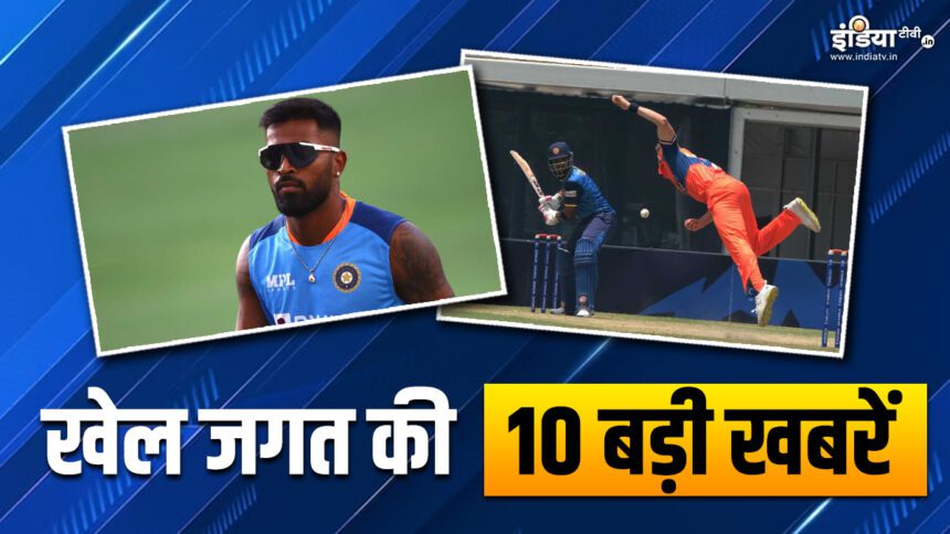 Hardik Pandya joins Team India, big upset in T20 World Cup warm-up match, see 10 big sports news - India TV Hindi