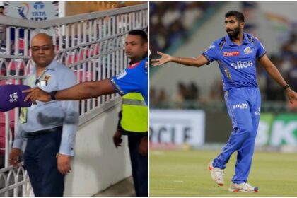 Jasprit Bumrah showed generosity even after losing the match, see in the VIDEO to whom did he give his purple cap?  - India TV Hindi