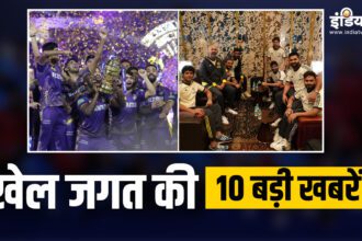 KKR became the champion of IPL 2024, Team India reached New York for T20 World Cup, see 10 big sports news - India TV Hindi