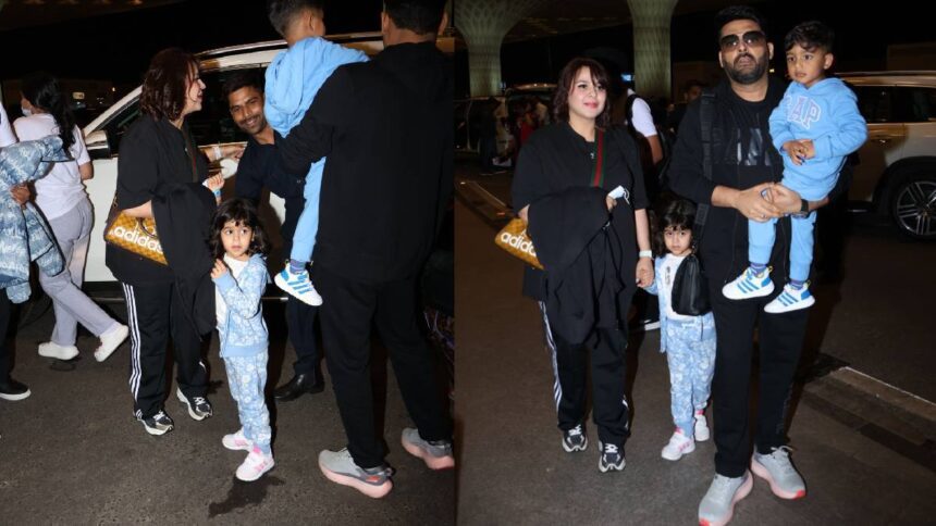 Kapil's daughter got angry at the airport, 3 year old Anayra said such a thing to her father - India TV Hindi