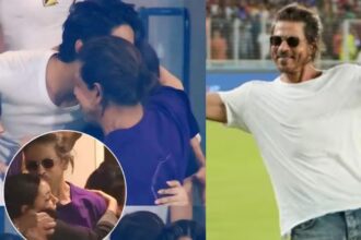 Shahrukh Khan rejoiced on KKR's victory, kissed Gauri, posed in signature style, Suhana and AbRam kept staring